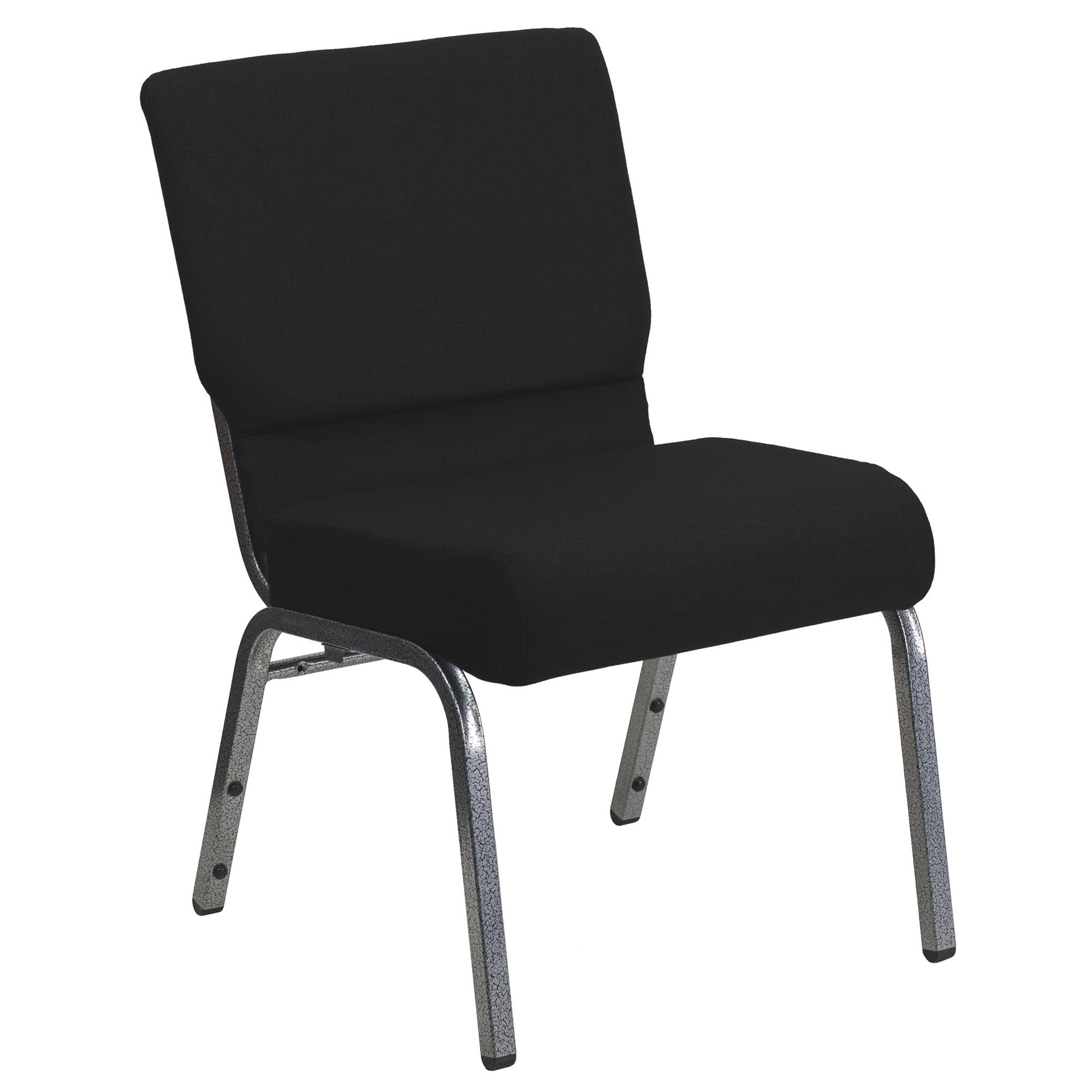 Flash Furniture Extra-Wide Fabric Church Chair, 21in.W x 25in.D x 33in.H